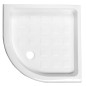RETRO Quadrant Ceramic Shower Tray90x90x20cm, R550, blanc