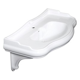 RETRO Lavabo en céramique Soutien Bracket pour 105001, blanc