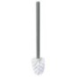 Brosse toilette avec poignée, dia. 70mm, acier inoxydable mat