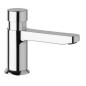 QUIK5 Robinet à bouton poussoir de lavabo, chrome