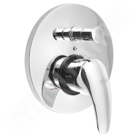 Aqualine Kasiopea - Mitigeur de douche encastré avec corps, 2 sorties, chromé 1107-42