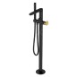Cersanit Inverto - Mitigeur de baignoire pour montage au sol, avec corps d´encastrement, noir S951-283