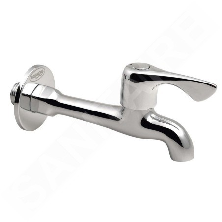 Aqualine Vannes - Vanne murale 1/2", longue, chromée ZY12062