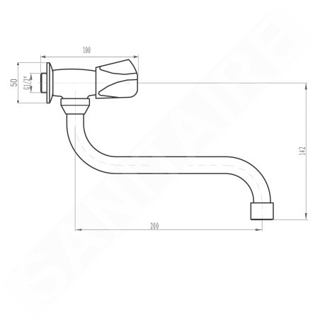 Aqualine Vannes - Robinet de lavabo, chrome ZY1812
