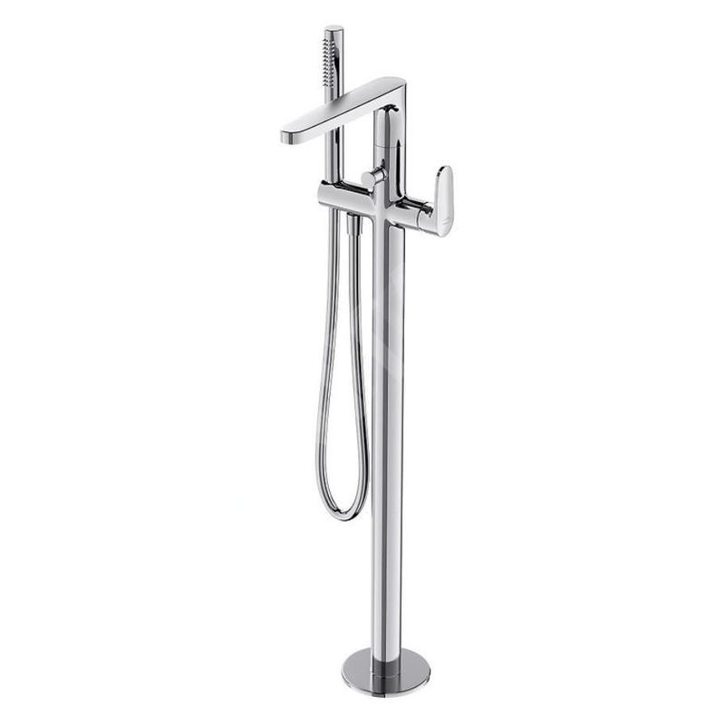 Cersanit Inverto - Mitigeur de baignoire pour montage au sol, avec corps d´encastrement, chrome S951-287