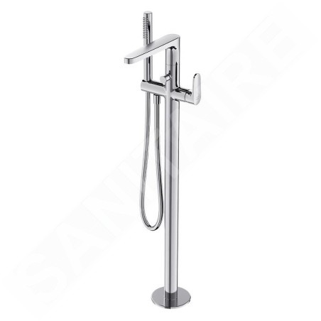 Cersanit Inverto - Mitigeur de baignoire pour montage au sol, avec corps d´encastrement, chrome S951-287