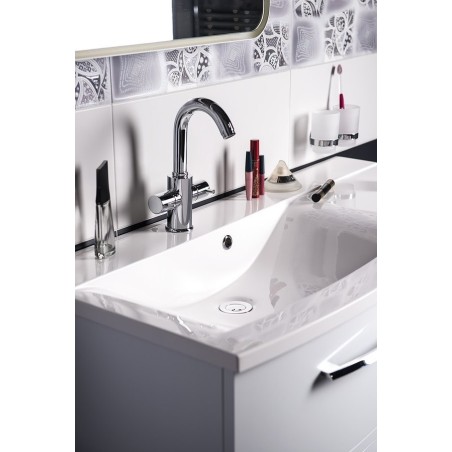 AIRTECH Robinet de mélangeur de lavabo sans pop up déchets, chrome