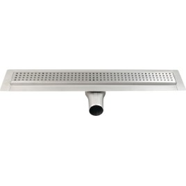 Fente de plancher en acier inoxydable MANUS QUADRO avec grille, L-850, DN50