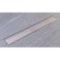 Fente de plancher en acier inoxydable MANUS QUADRO avec grille, L-1150, DN50