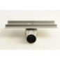 Fente de plancher en acier inoxydable MANUS QUADRO avec grille, L-1150, DN50