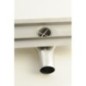Fente de plancher en acier inoxydable MANUS QUADRO avec grille, L-1150, DN50
