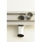 Fente de plancher en acier inoxydable MANUS QUADRO avec grille, L-1250, DN50
