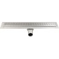 Fente de plancher en acier inoxydable MANUS QUADRO avec grille, L-1250, DN50