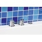 Sapho Robinetterie - Mitigeur pour rebord de baignoire, installation à 3 trous, chrome TG2RDTML