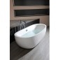 ZASU Fiberglass Freestanding Bath 180x81x58, White