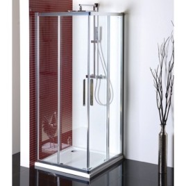LUCIS LINE Vitrine carrée 900x900mm, verre clair