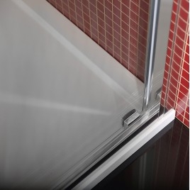 LUCIS LINE Porte de douche 1400mm, verre clair