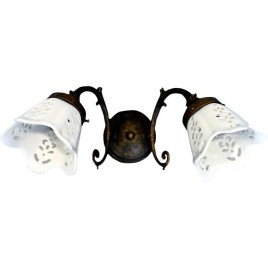 BRINDISI Light E14 2x40W, 230V, teinte céramique/bronze