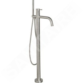 Sapho Minimal - Mitigeur de baignoire pour montage au sol, inox MI021