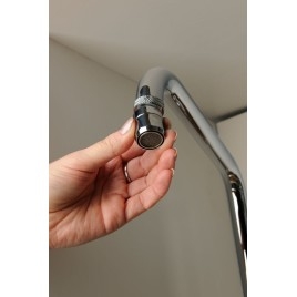 Pearlator avec joint de genou F22x1, chrome