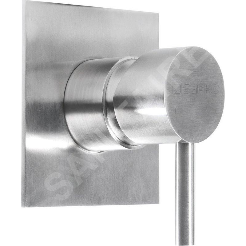 Sapho Minimal - Mitigeur encastré de douche avec corps d'encastrement, 1 sortie, inox MI041