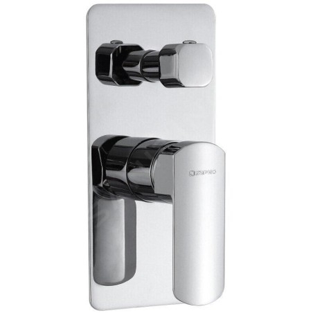 Sapho Mixona - Mitigeur encastré avec 2 sorties, avec corps d’encastrement, chrome MG042