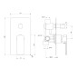 Sapho Mixona - Mitigeur encastré avec 2 sorties, avec corps d’encastrement, chrome MG042 Sapho Mixona - Mitigeur encastré avec 2 sorties, avec corps d’encastrement, chrome MG042