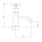 Sapho Axia - Robinet de lavabo, chrome 512