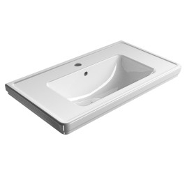 CLASSIC lavabo en céramique 90x50cm, blanc ExtraGlaze