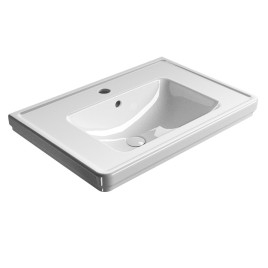 CLASSIC lavabo en céramique 75x50cm, blanc ExtraGlaze