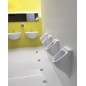 AQUATECH Retour Inlet Urinal 21x53,5 cm, inc Trap, blanc