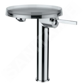 Laufen Kartell - Mitigeur de lavabo à levier Disc, chrome H3113380041101