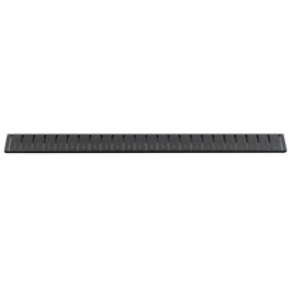 KLAVER gris en acier inoxydable 744mm, noir mat