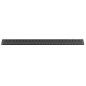 KLAVER gris en acier inoxydable 744mm, noir mat