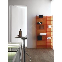 Laufen Kartell - Mitigeur de baignoire pour montage au sol avec accessoires, chrome H3213310041211