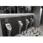AQUATECH Inlet arrière Urinal 21x92,5x30 cm (poisson d'incertitude), blanc