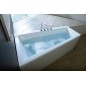 ANDRA R Bain asymétrique 170x90x45cm, Blanc ANDRA R Bain asymétrique 170x90x45cm, Blanc