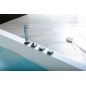 ANDRA R Bain asymétrique 170x90x45cm, Blanc ANDRA R Bain asymétrique 170x90x45cm, Blanc