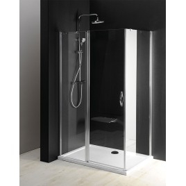 ONE Porte de douche avec pièce fixe 900 mm, verre clair