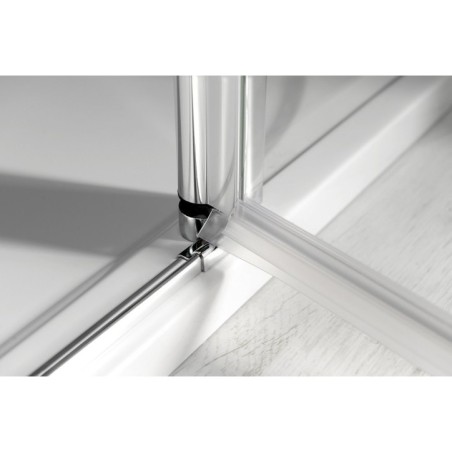 ONE Porte de douche avec pièce fixe 1100 mm, verre clair