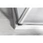 ONE Porte de douche avec pièce fixe 1100 mm, verre clair