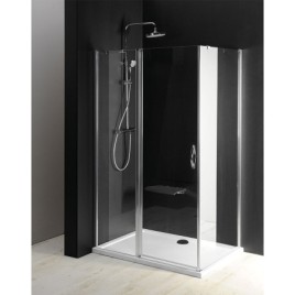 ONE Porte de douche avec pièce fixe 1100 mm, verre clair