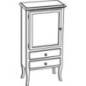 RETRO Unité de stockage 60x120x38cm, blanc gauche/ancien