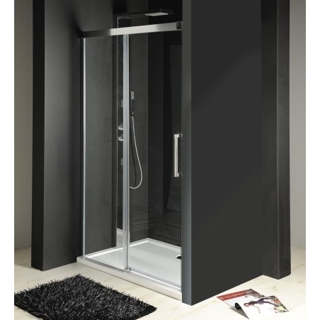 FONDURA Porte douche 1200mm, verre clair