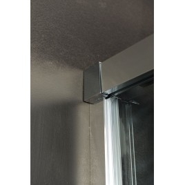 FONDURA Porte douche 1200mm, verre clair