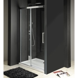 FONDURA Porte de douche 1400mm, verre clair