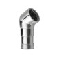 Coude douche entre la tête de douche et le tuyau 1/2", laiton/chrome