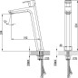Ravak 10° - Mitigeur de lavabo, chrome X070091