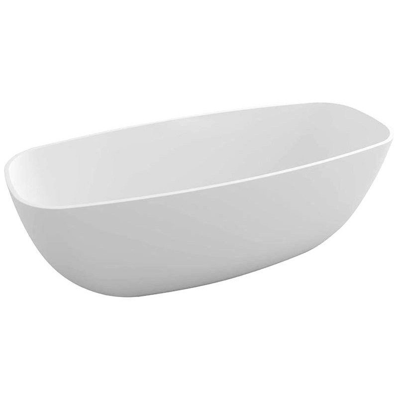 IPANEMA Cast Marble Bain de qualité 168x72x49cm, Blanc
