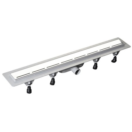 ROUTE égouttoir avec grille en acier inoxydable, L-720mm, DN40